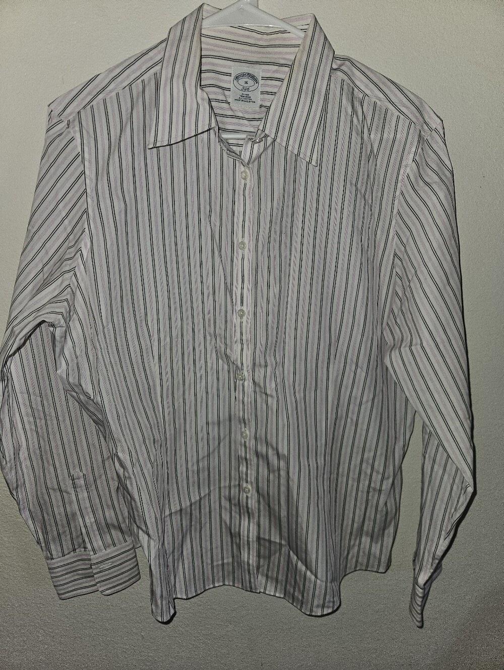 Brooks Brothers Womens Long Sleeve Striped Blouse Size 16